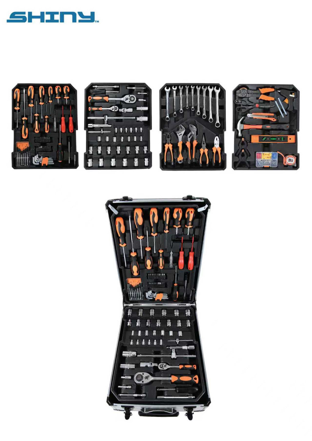 Shiny gereedschapkoffer 610pcs