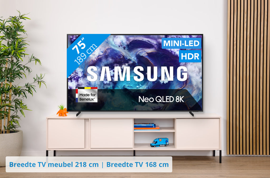 Samsung 75" Neo QLED QN900F 8K (2025) + Samsung HW-Q930F Zwart