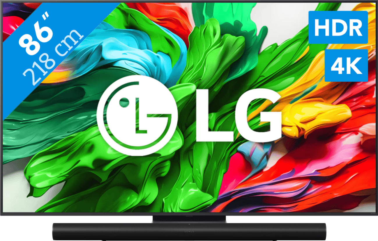 LG 86" QNED86 EVO 4K (2025) + Sonos Arc Ultra Zwart