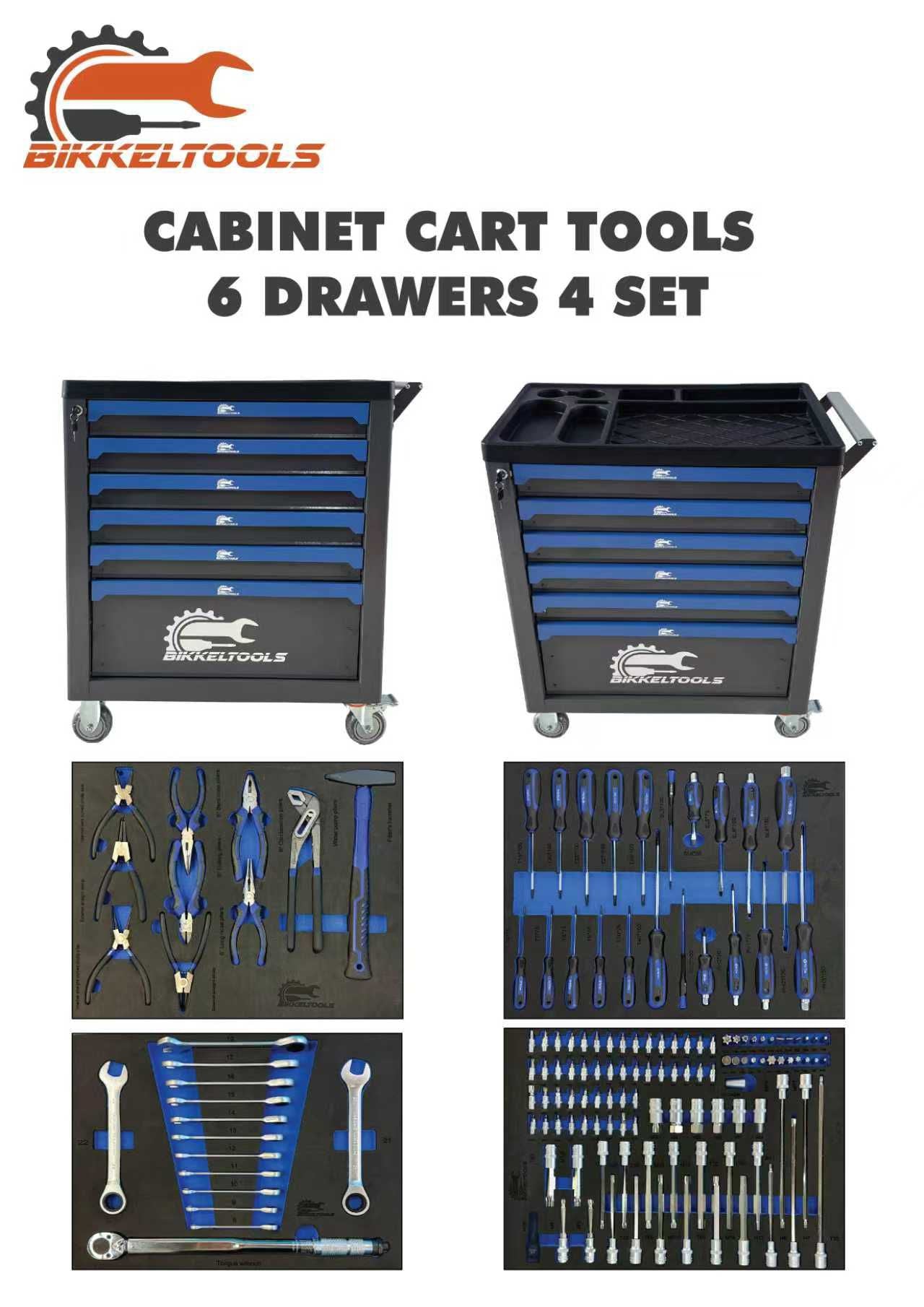 Bikkeltools 148 pcs Gereedschapswagen