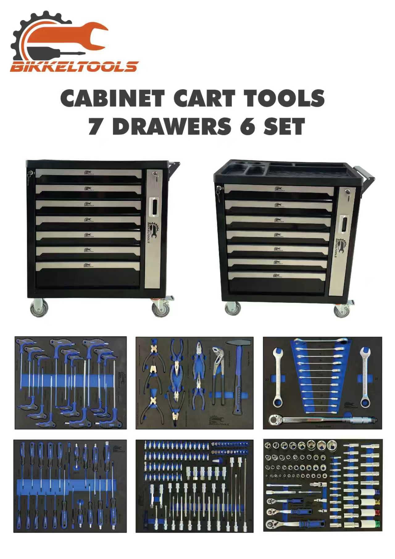 Bikkeltools 246 pcs Gereedschapswagen