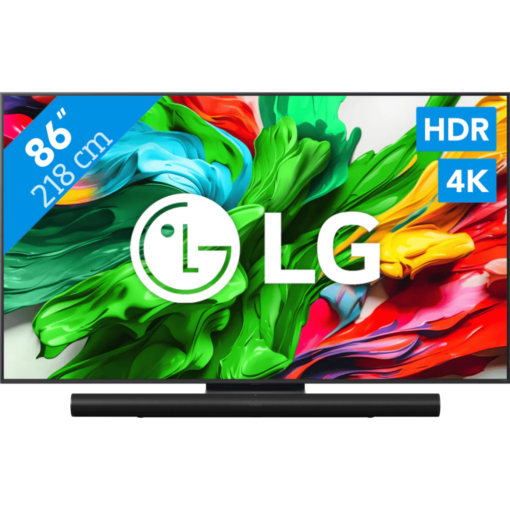 LG 86" QNED86 EVO 4K (2025) + Sonos Arc Ultra Zwart