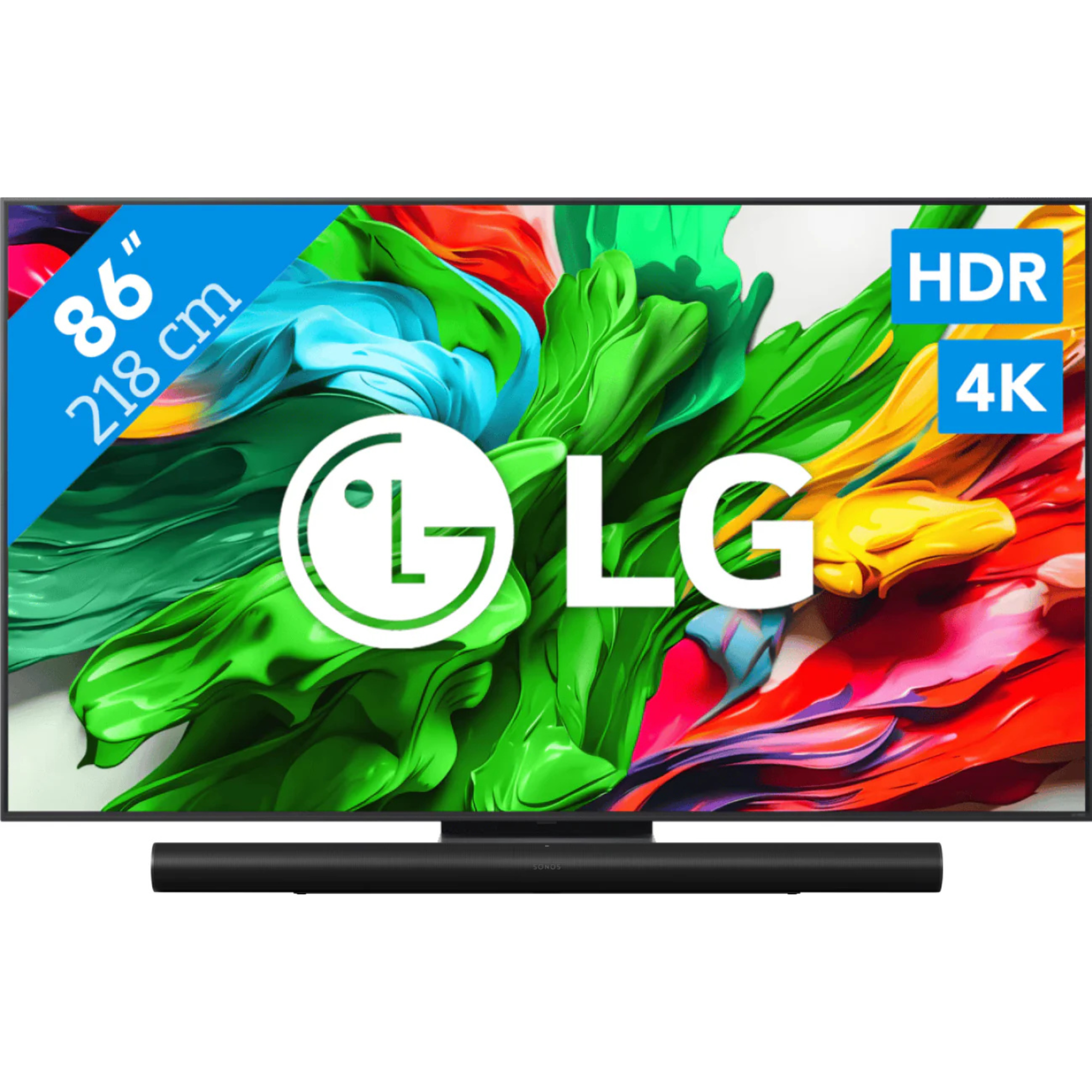 LG 86" QNED86 EVO 4K (2025) + Sonos Arc Ultra Zwart